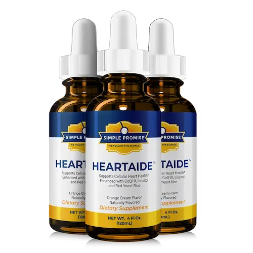 HeartAide 3-month supply — three bottles most popular package