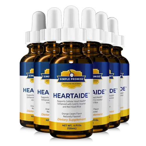 HeartAide 6-month supply — six bottles best-seller package