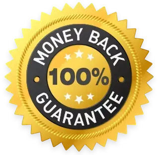 HeartAide 365-day money-back guarantee seal by Simple Promise